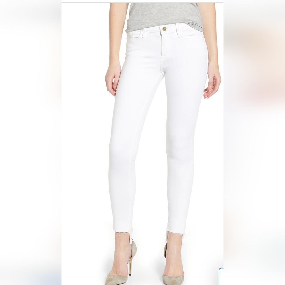 Frame Denim women's skinny white jeans. Size 25. Le Skinny de Jeanne